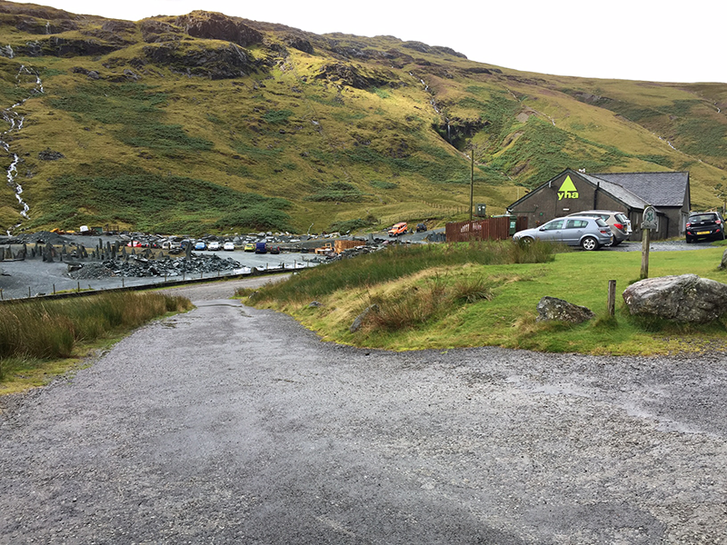 Honister car park